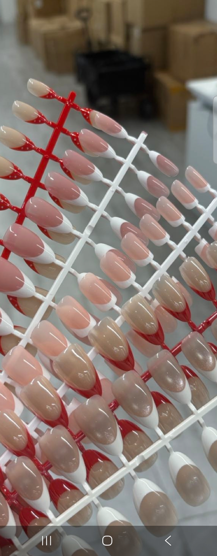 French nail color samples